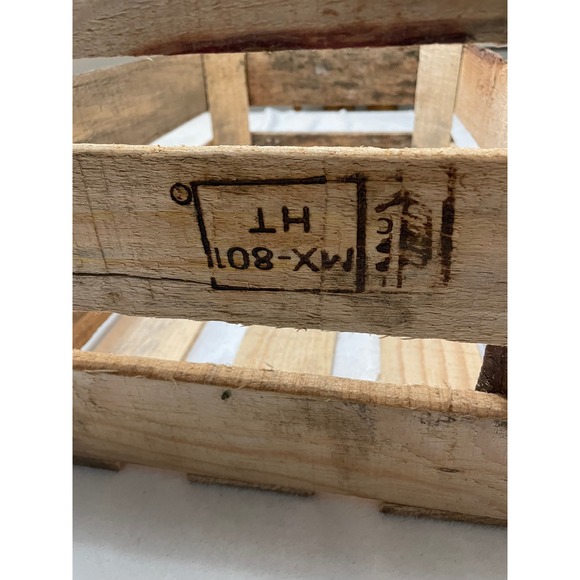 Rustic Wooden Crate Farmhouse Storage Display Box Craft Decor - Picture 5 of 11